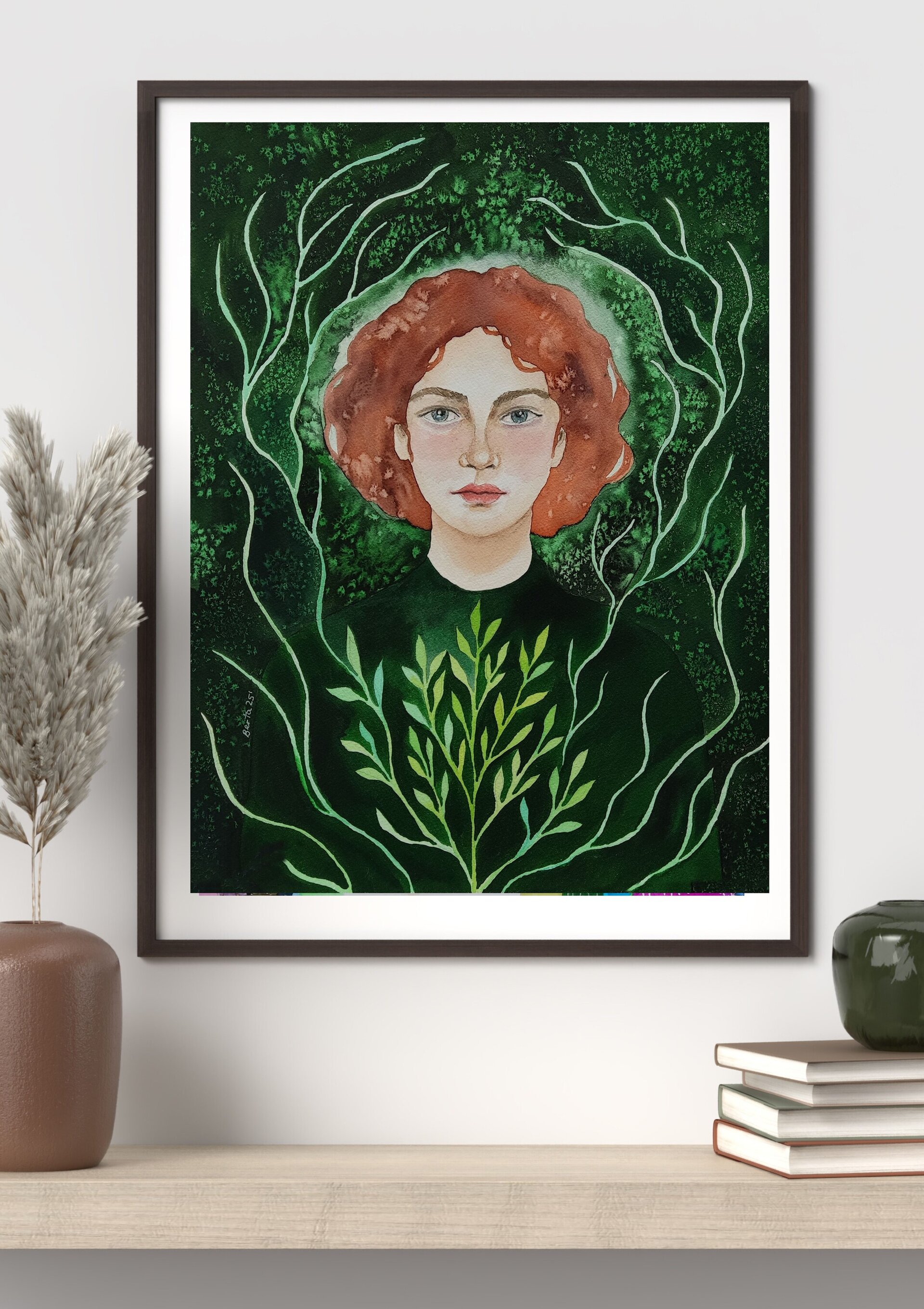 Acuarela Retrato Femenino "Vivir desde adentro" - 3