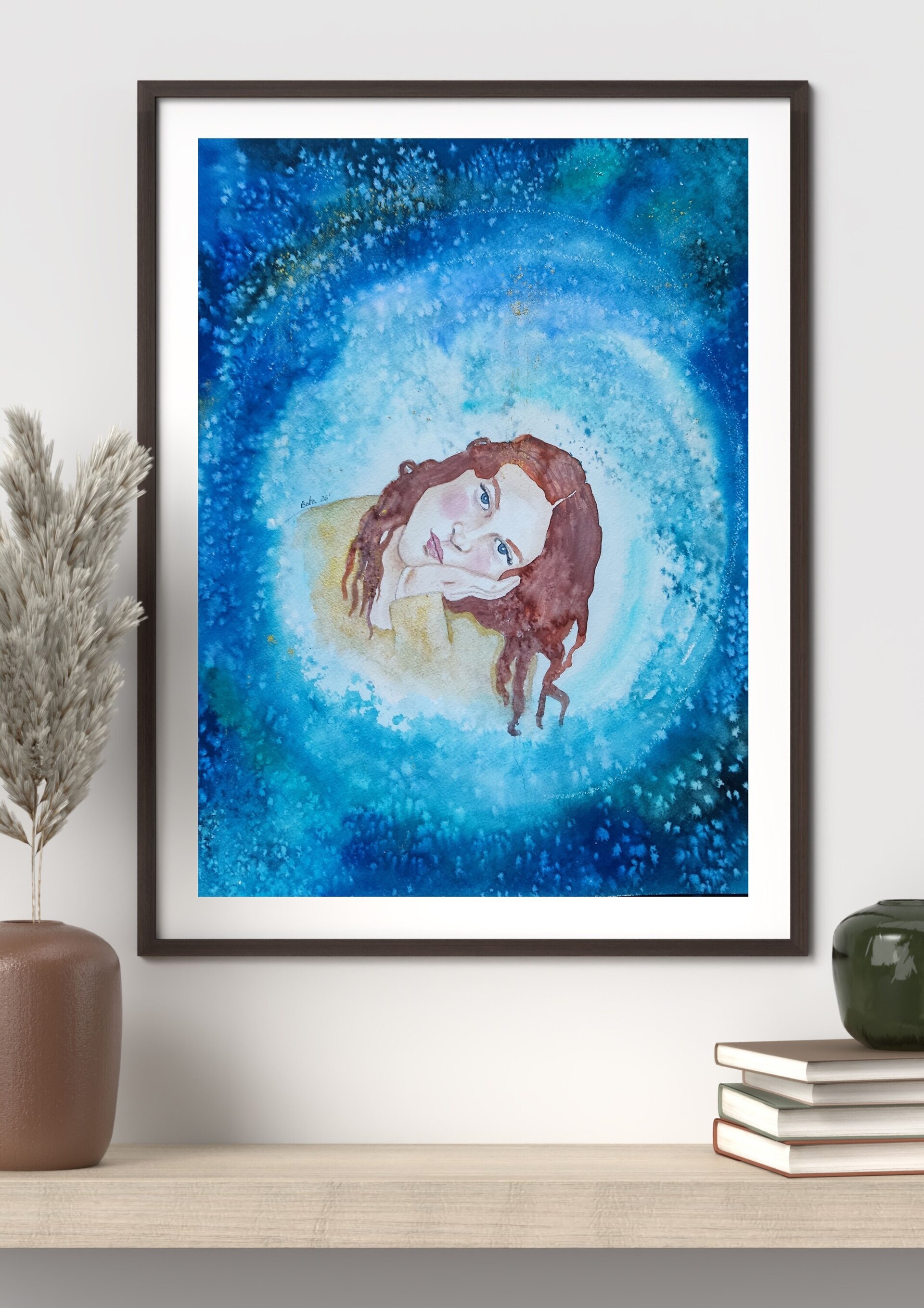 Acuarela Retrato Femenino "Donde todo lugar comienza" - 2