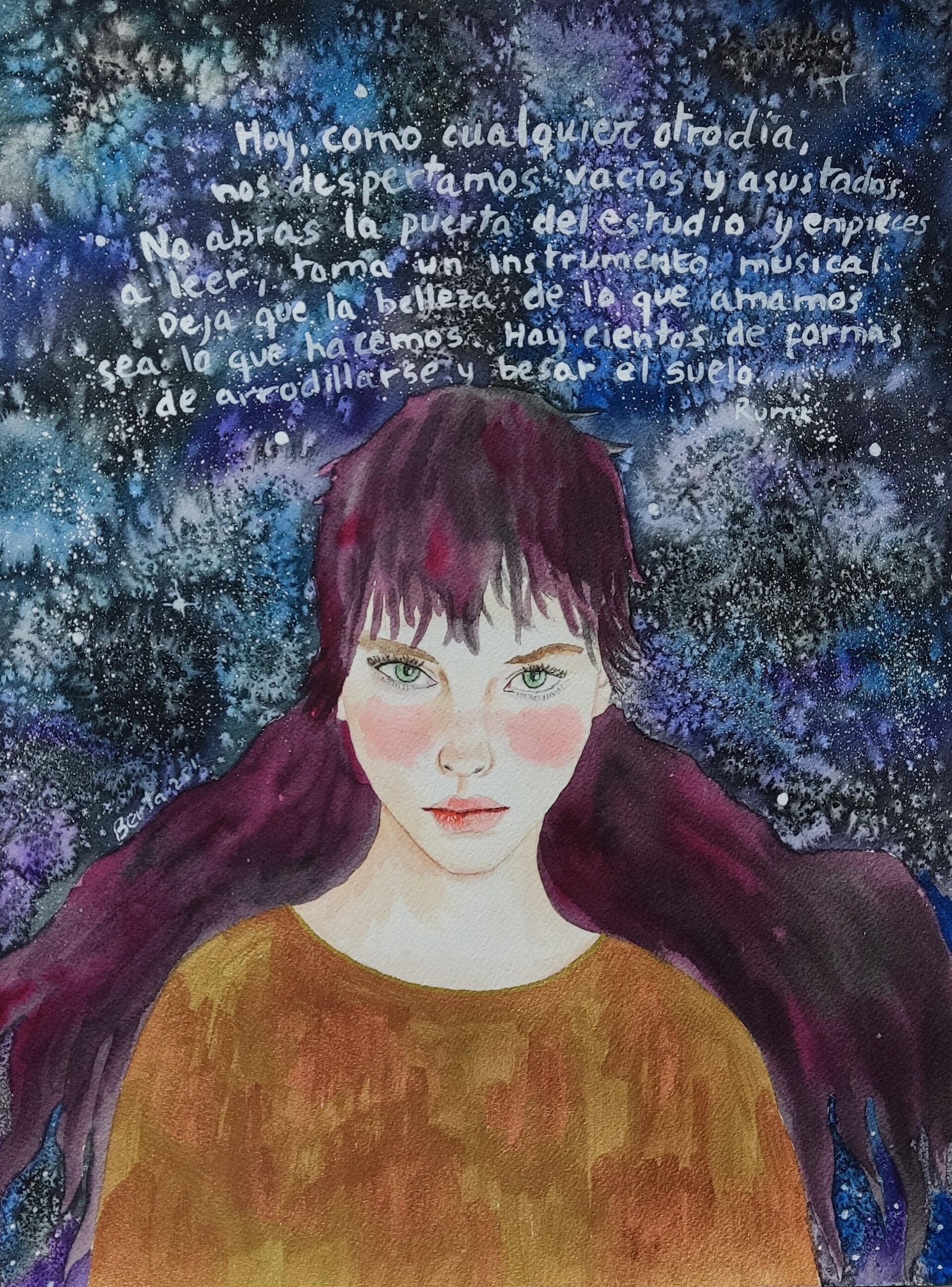 Tríptico poema de Rumi- Arte Original y único - 8