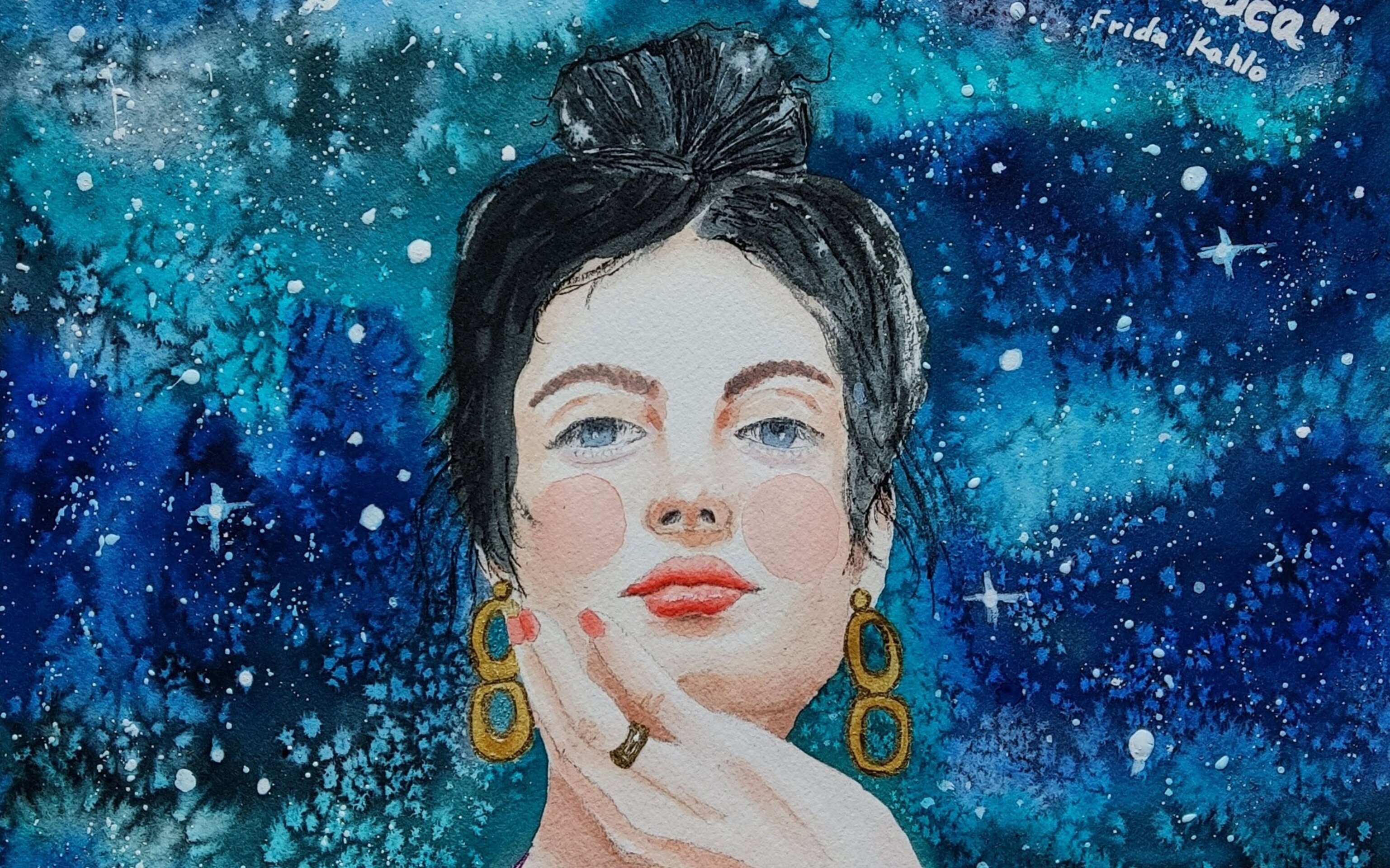 Acuarela, retrato femenino: "Ser auténtica" - 3