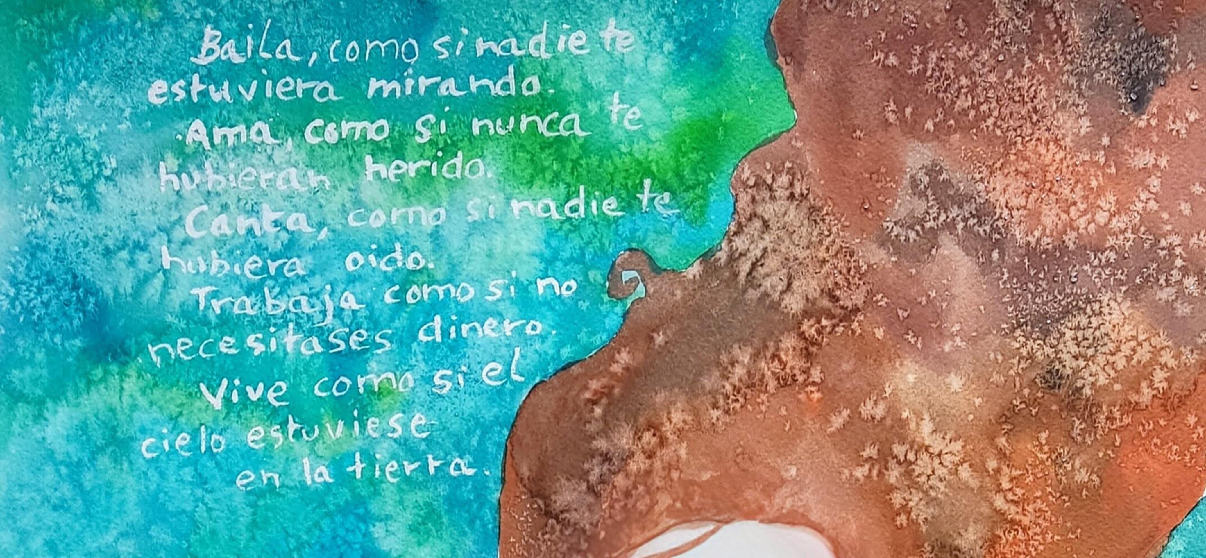 Tríptico poema de Rumi- Arte Original y único - 3