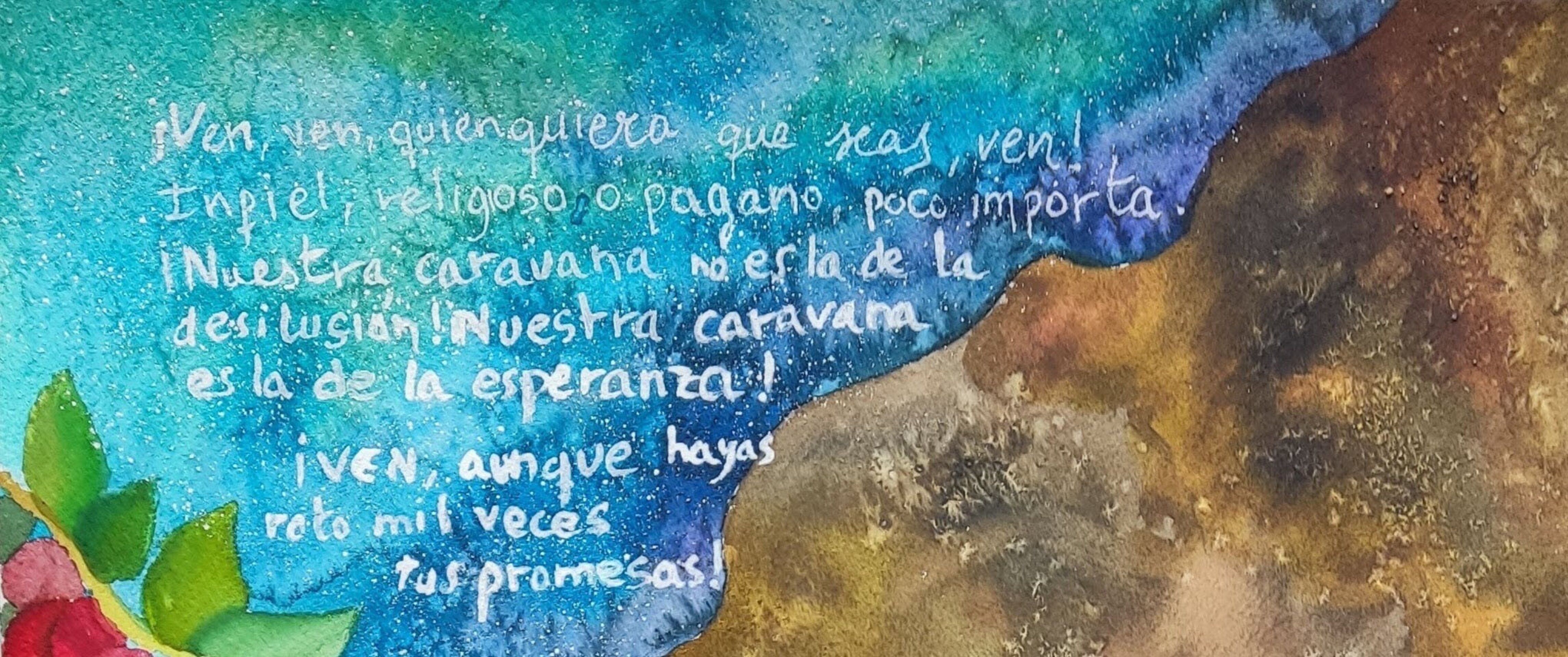 Tríptico poema de Rumi- Arte Original y único - 6